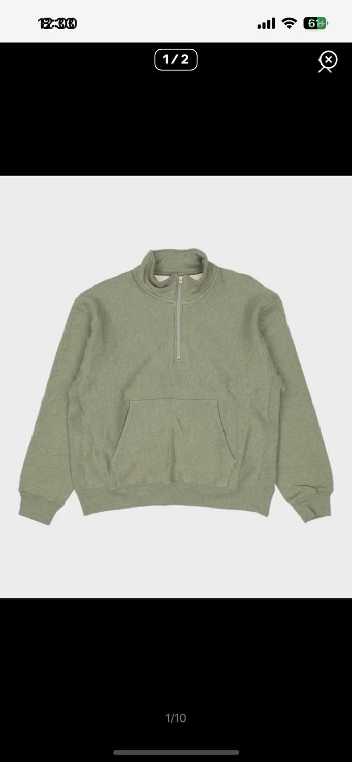 Khakis heather halfzip pullover 상품이미지1