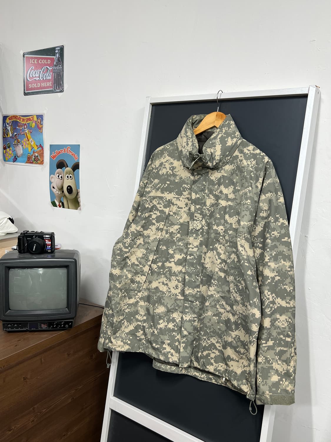 밀리터리 US army 카모플라쥬 고어텍스 우븐 바람막이 자켓 상품이미지1