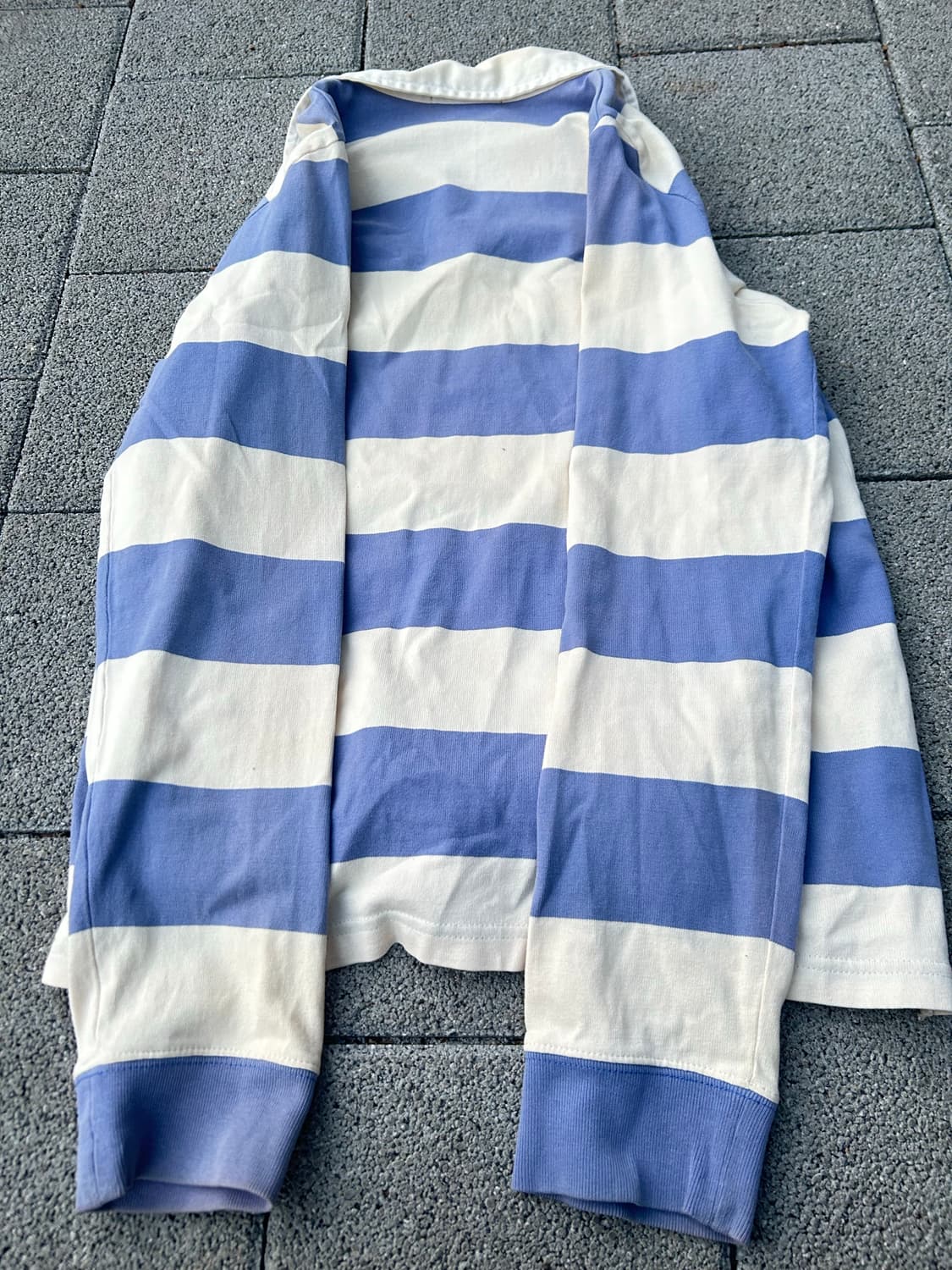 2000s 폴로 스트라이프 럭비 카라 롱슬리브 상품이미지4