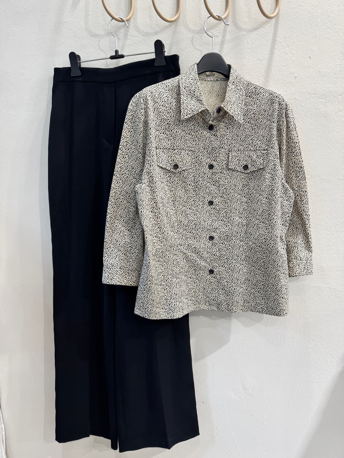 japan vintage 지브라 7부셔츠 상품이미지1