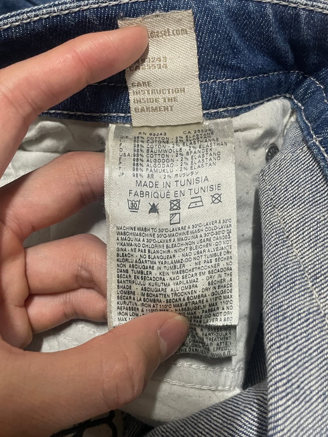 Diesel Thavar Slim Denim Pants 상품이미지10