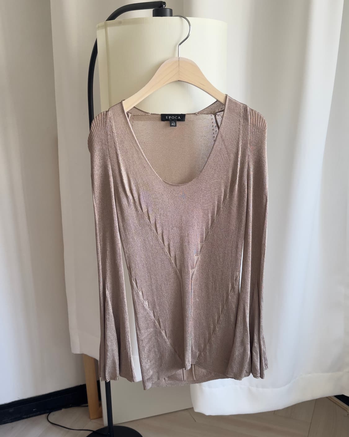 [EPOCA] sheer rib knit top 상품이미지2