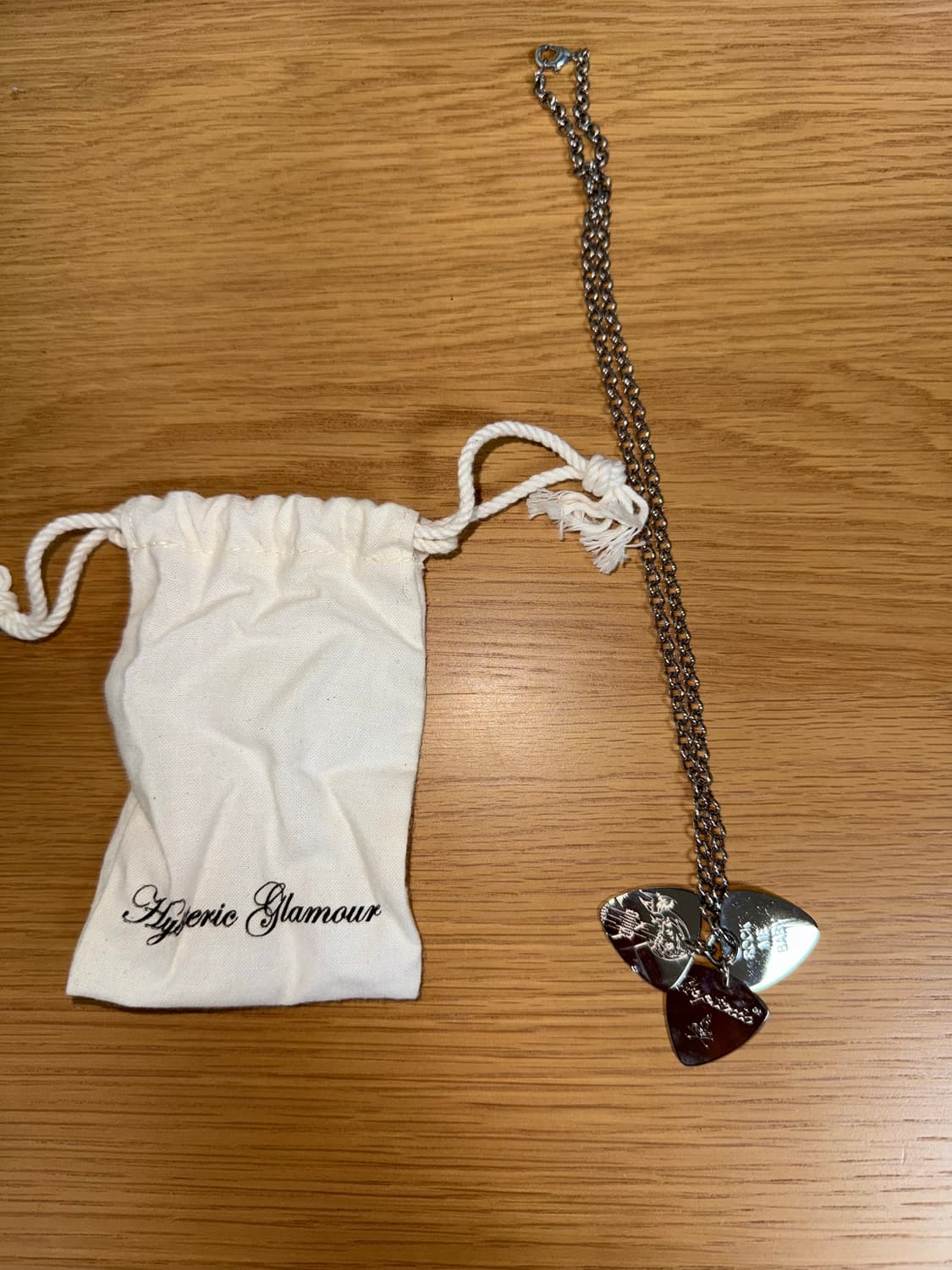 히스테릭글래머 온 스컬 픽 네클리스 실버 상품이미지2