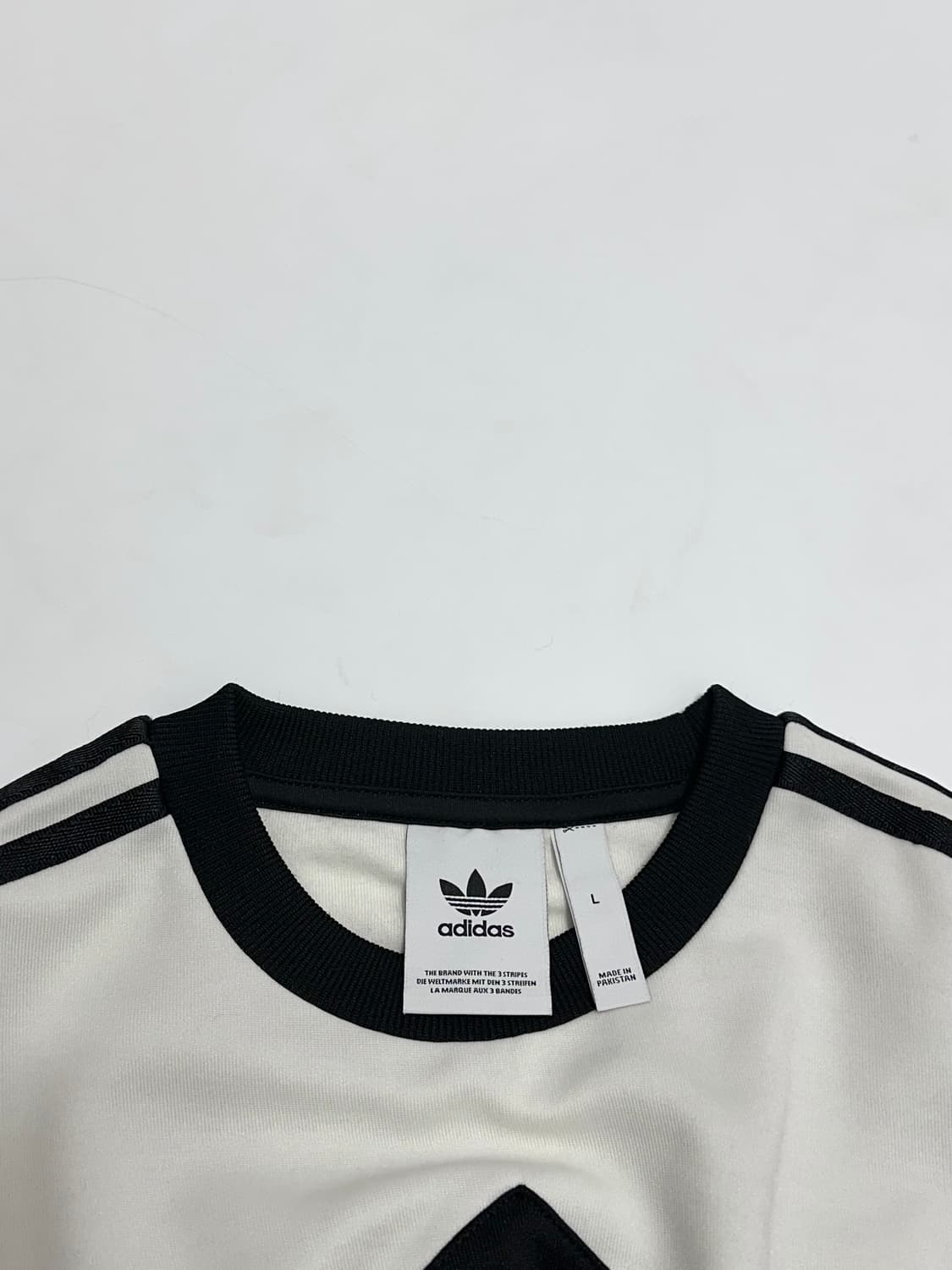 아디다스 팜스톤 크루넥 맨투맨 흰검 상품이미지8