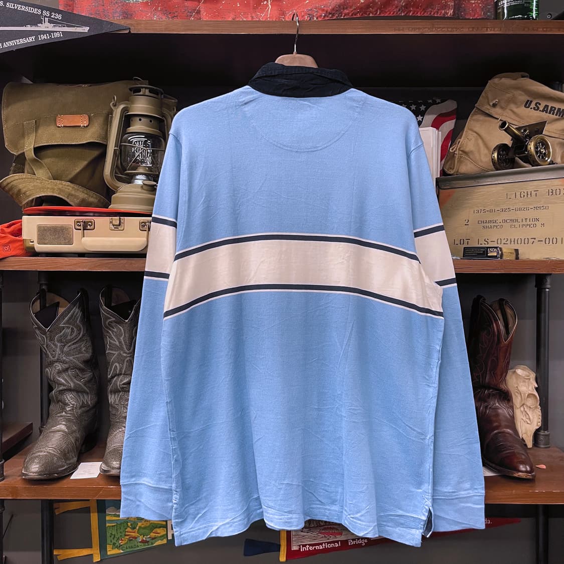 L.L.Bean 엘엘빈 코듀로이 카라 럭비티 스웻 셔츠 상품이미지2