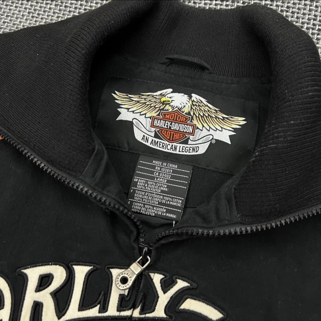 할리데이비슨 니트 카라 자켓 상품이미지3