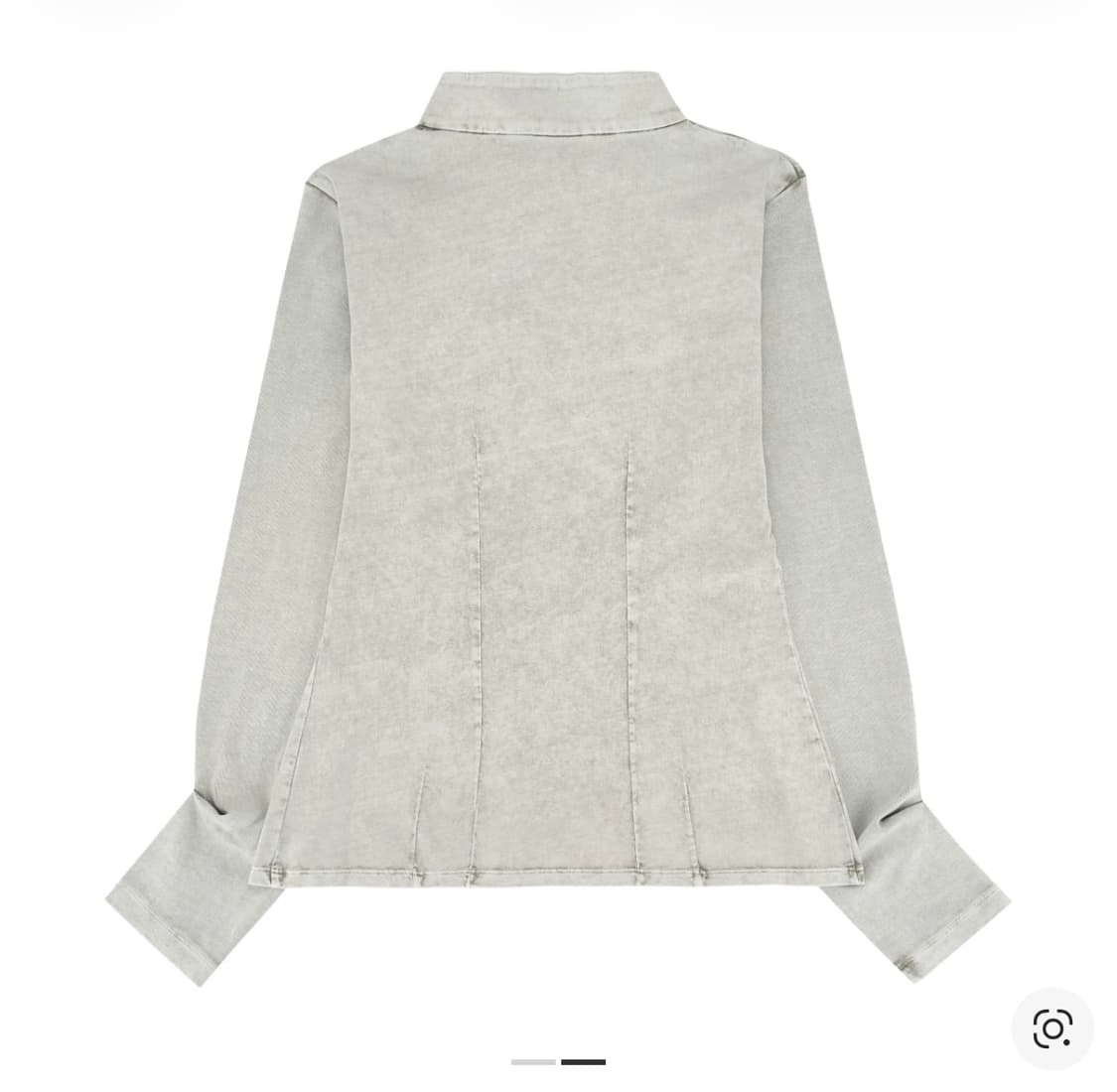 미스치프 워시드 저지 셔츠 라이트 베이지 M 상품이미지2