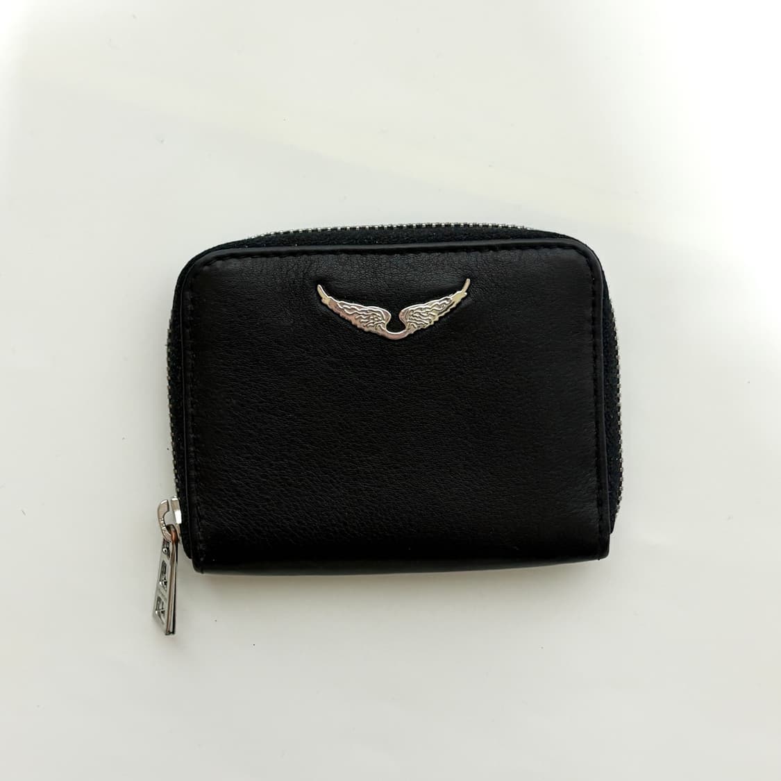 쟈딕앤볼테르 양면 소가죽100% 스컬 지퍼반지갑 블랙 상품이미지3