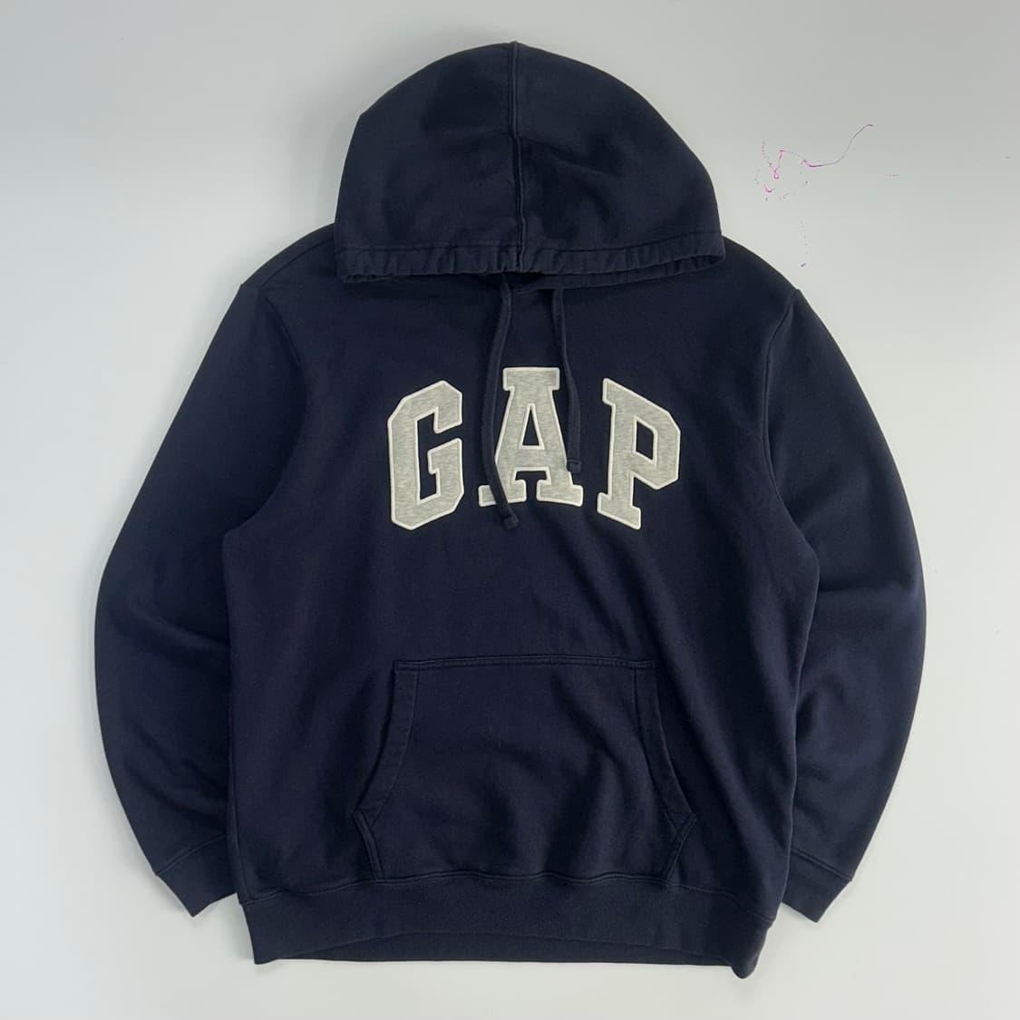 Gap 갭 그레이 로고 네이비 후드티 상품이미지3