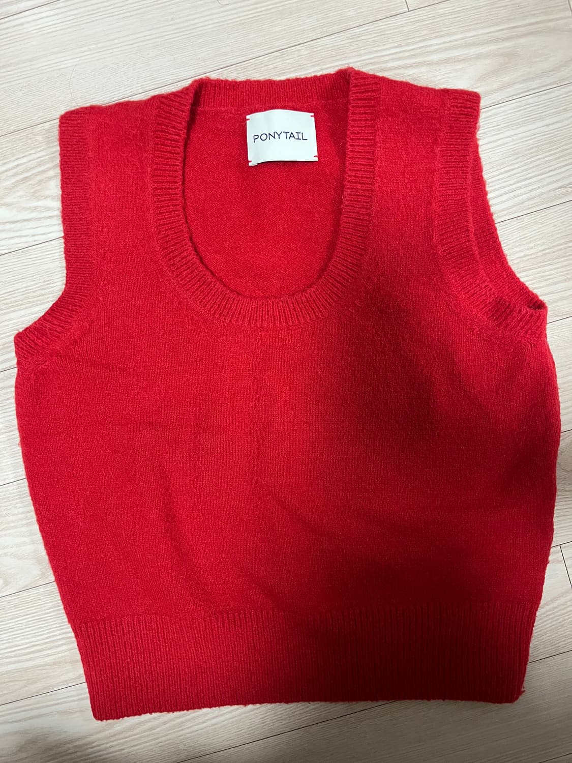 포니테일 크레용 니트베스트 상품이미지2