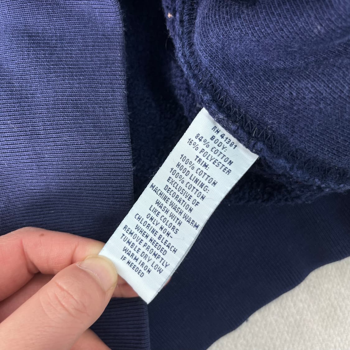 95 폴로랄프로렌 와플 블루 후드집업 상품이미지8