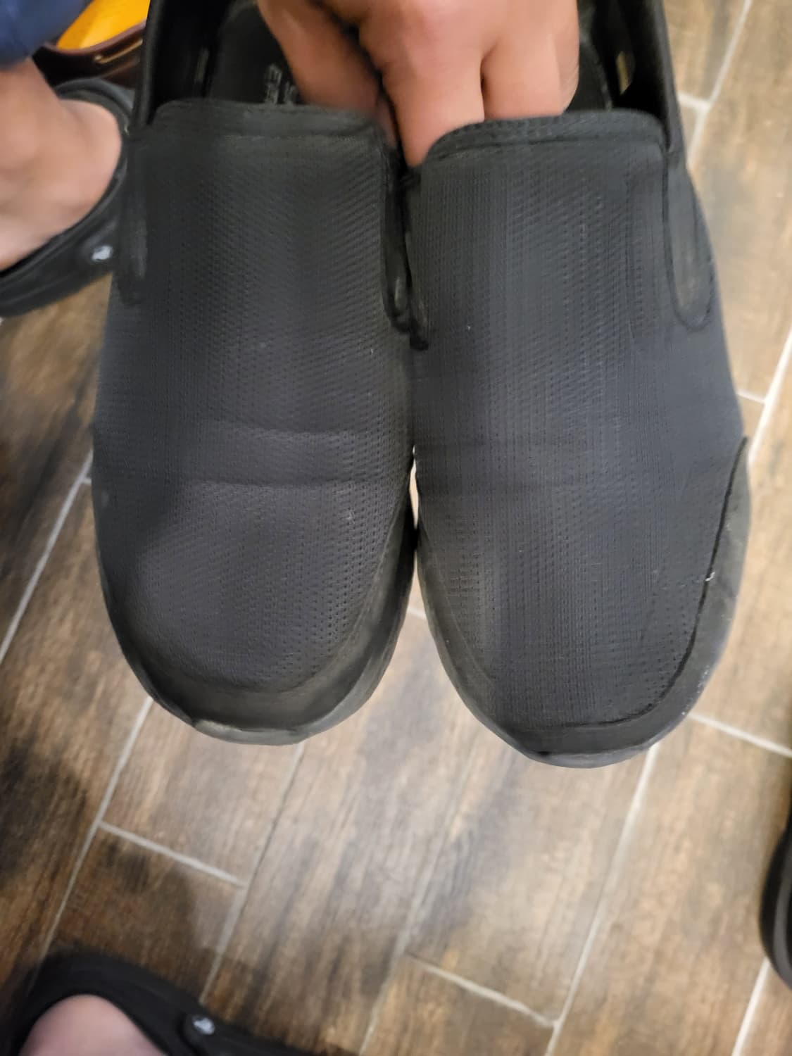 스케쳐스 블랙 슬립온 운동화260 상품이미지2