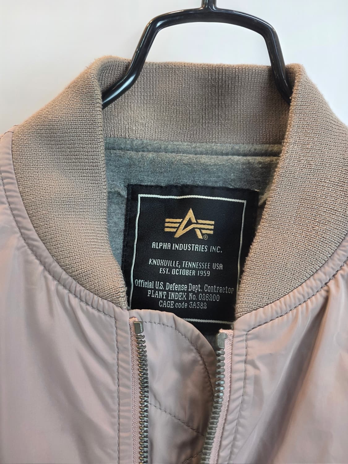 알파인더스트리MA-1봄버자켓핑크베이쥬 상품이미지2