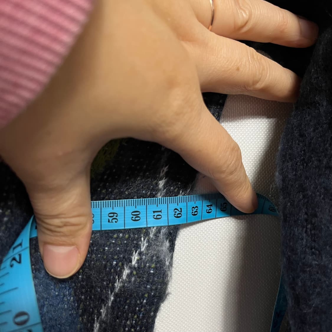 디스이즈네버댓 아가일 패턴 가디건 m 상품이미지4