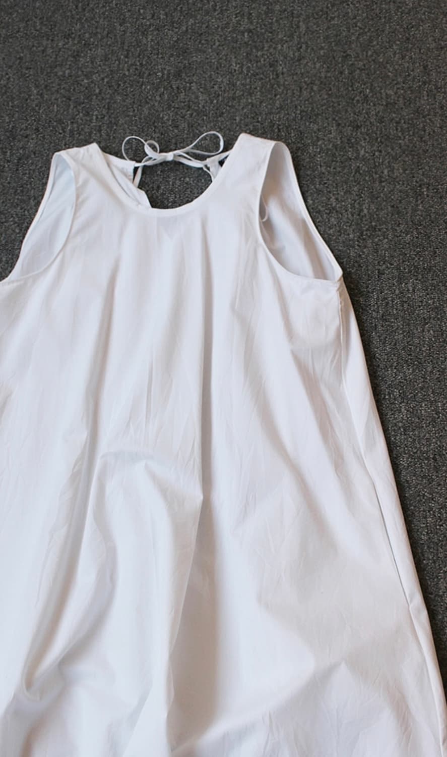 자라 화이트 민소매 롱 원피스 상품이미지2