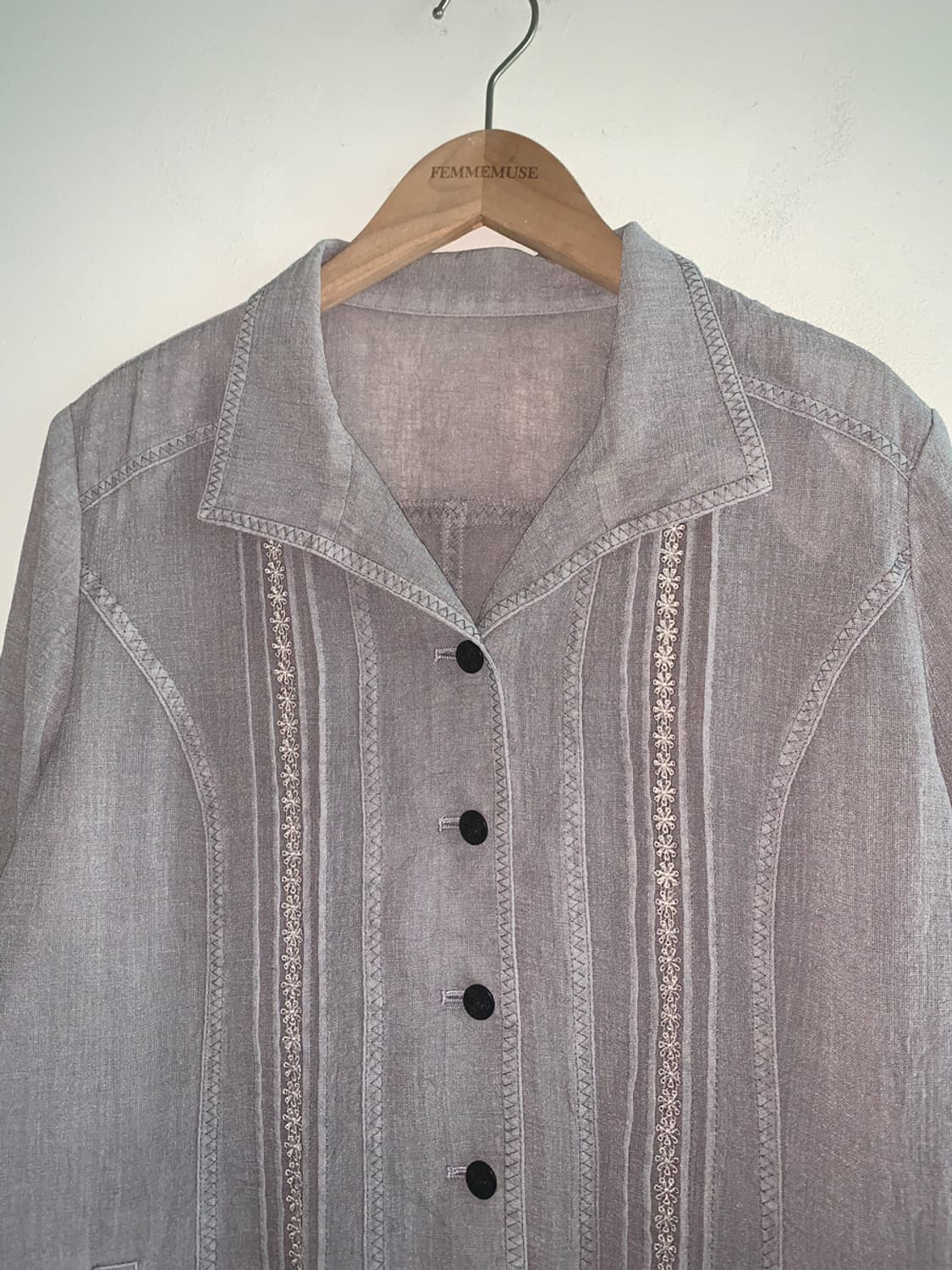 Lace embroidery shirts blouse 상품이미지2