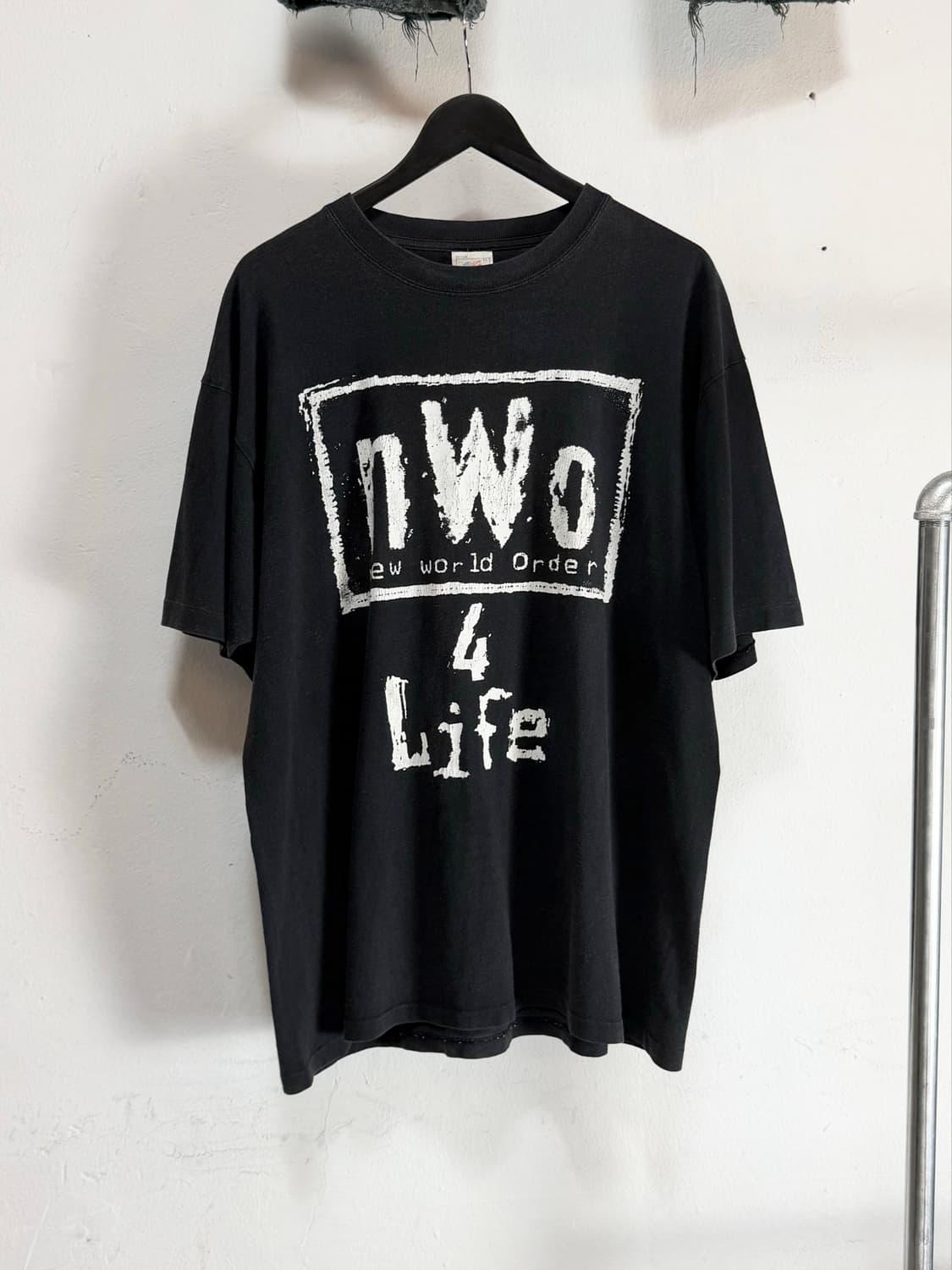 90's 빈티지 NWO 레슬링 티셔츠 싱글스티치 상품이미지1
