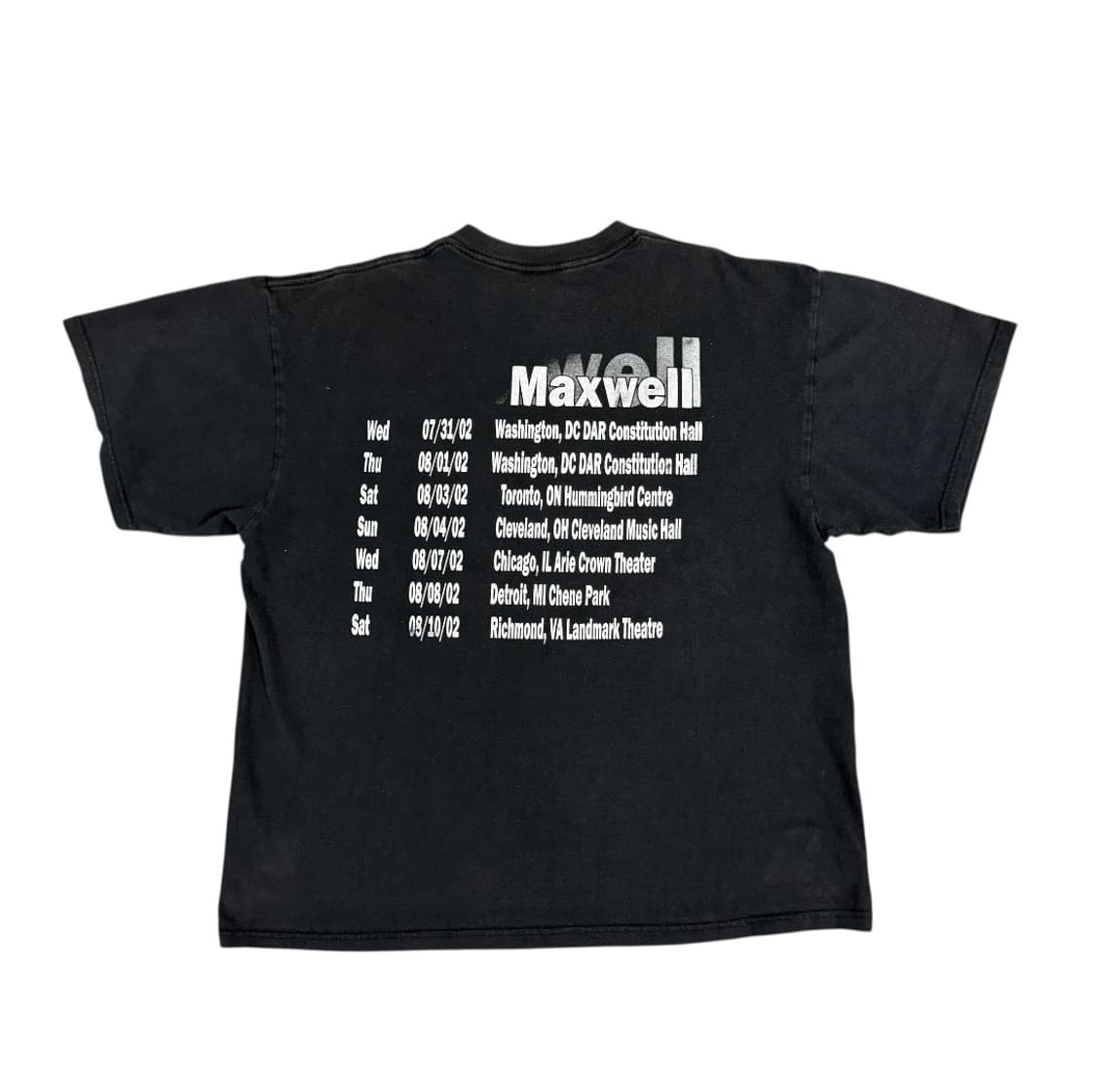 빈티지 2002 Maxwell 맥스웰 투어 티셔츠 상품이미지2