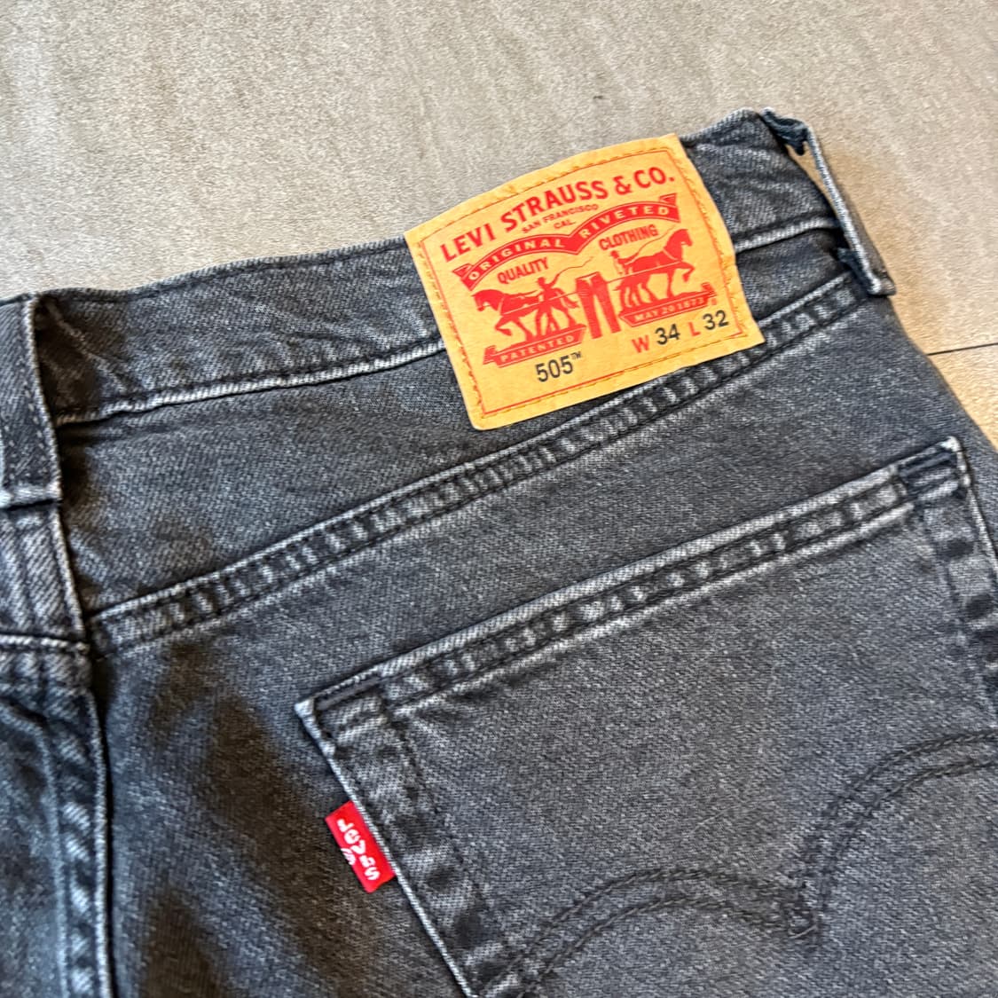 리바이스 정품 505 데님 블랙 팬츠 바지 상품이미지10
