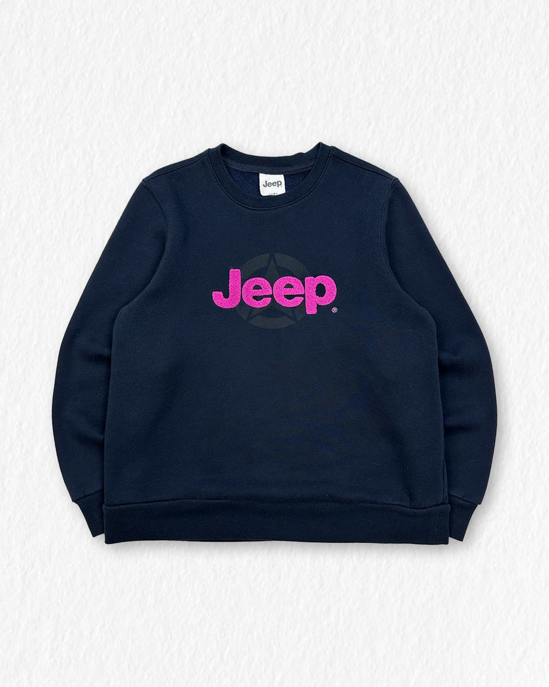 JEEP 기모 맨투맨 네이비 상품이미지1