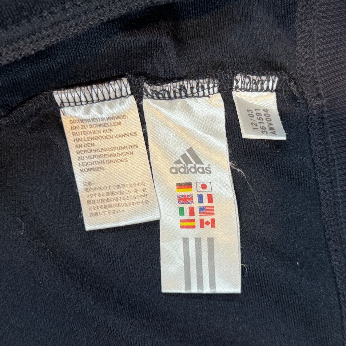 105) 아디다스 패치로고 삼선 져지 트랙탑 집업 상품이미지8
