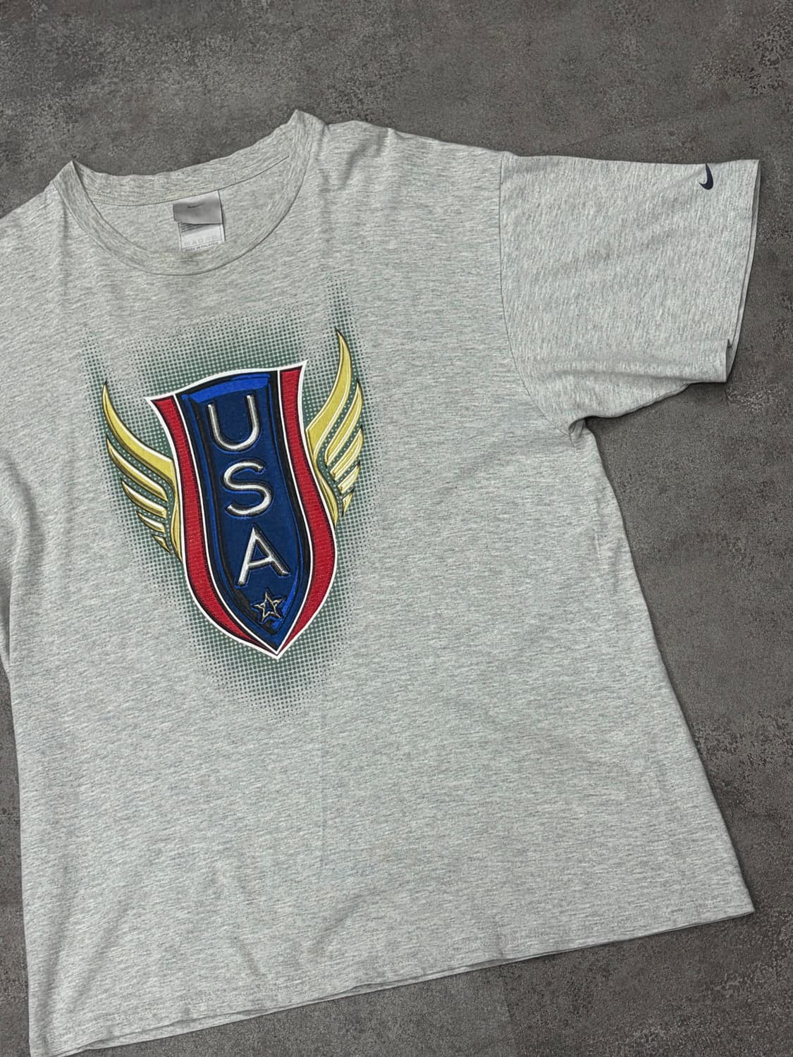 00s 나이키 USA 반팔 티셔츠 그레이 상품이미지4