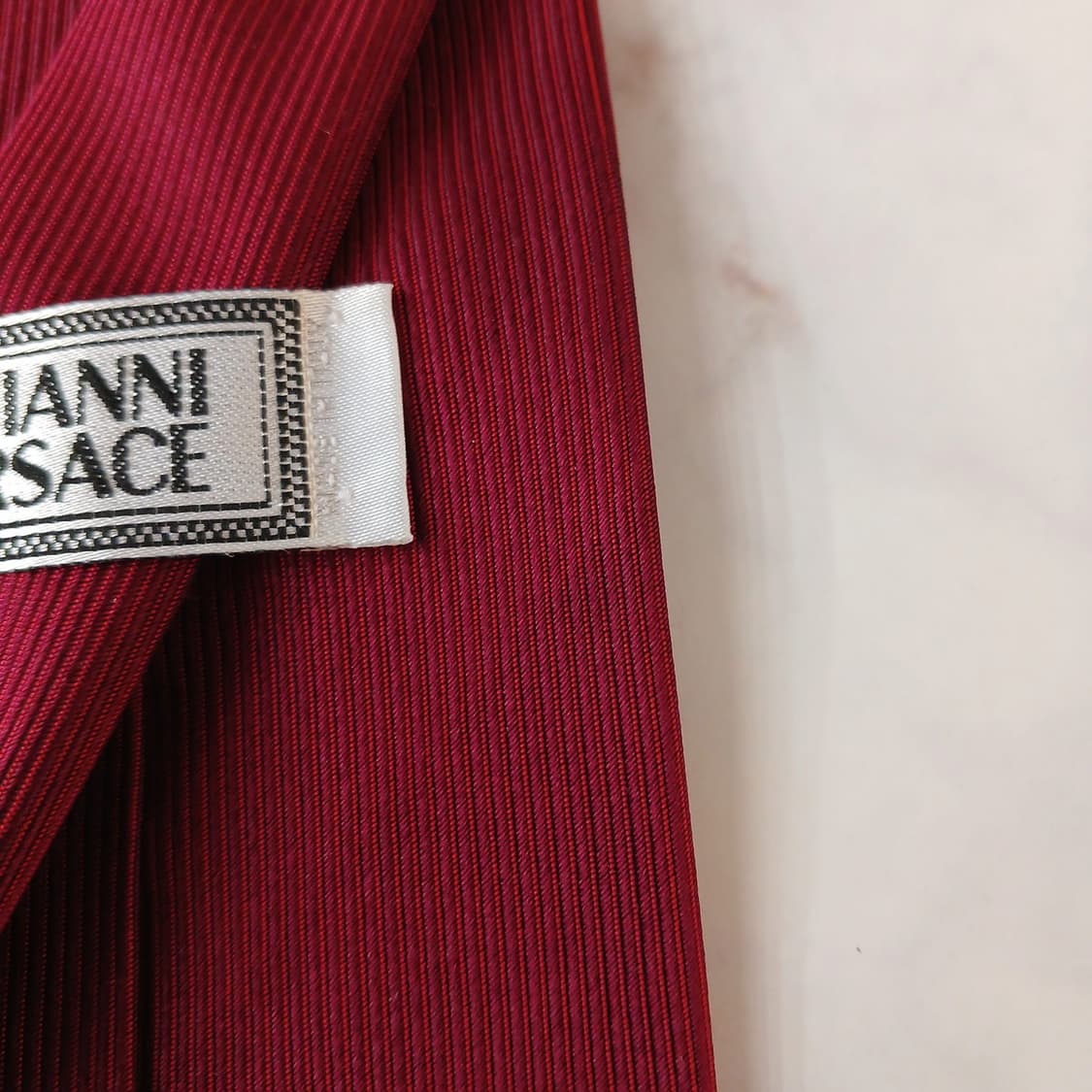 베르사체 실크 메두사 자수 포인트 넥타이 9.1cm A등급 A19035
 상품이미지8