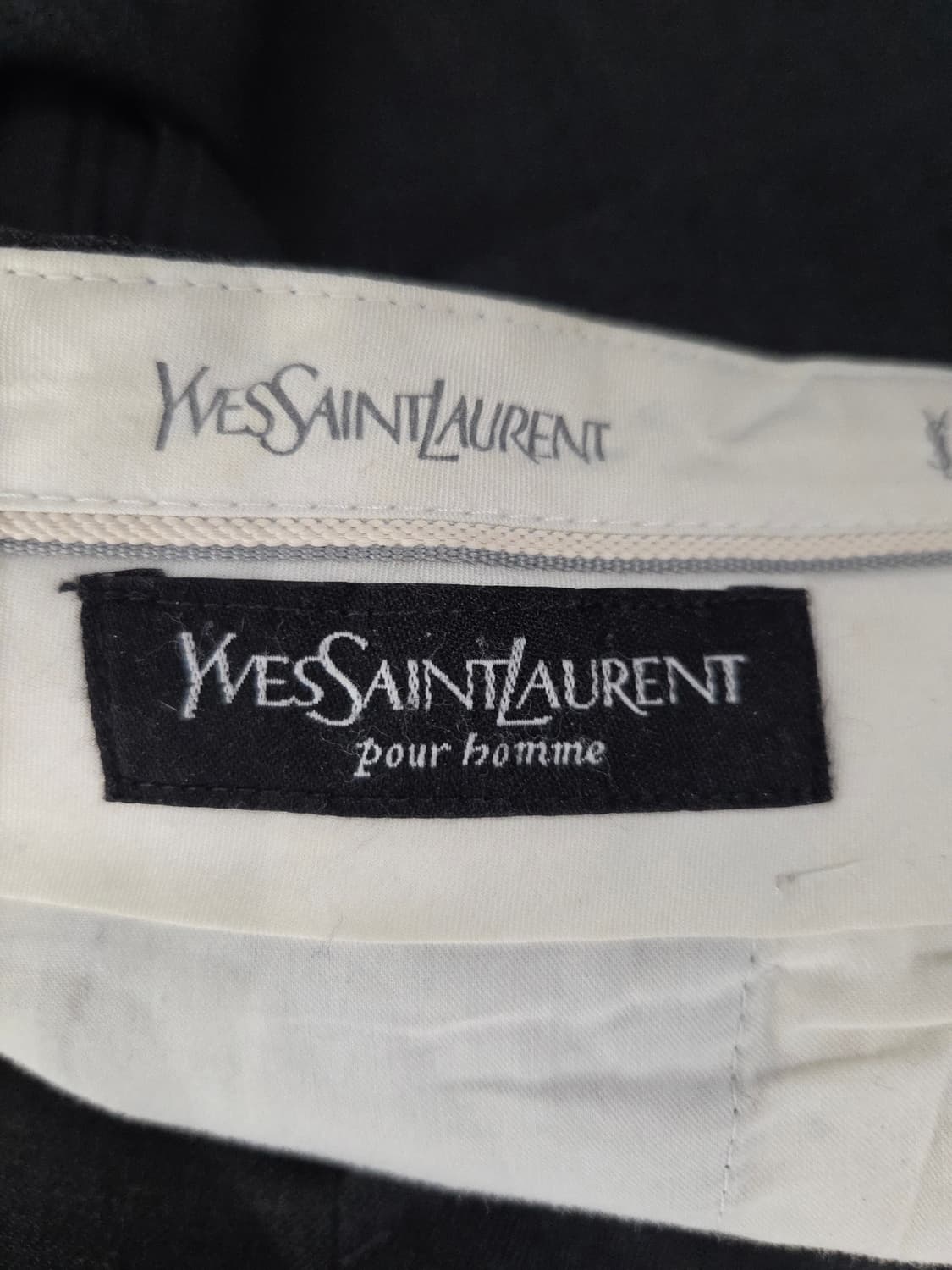 YSL 입생로랑 옴므 원턱 울 블렌드 슬랙스 상품이미지8