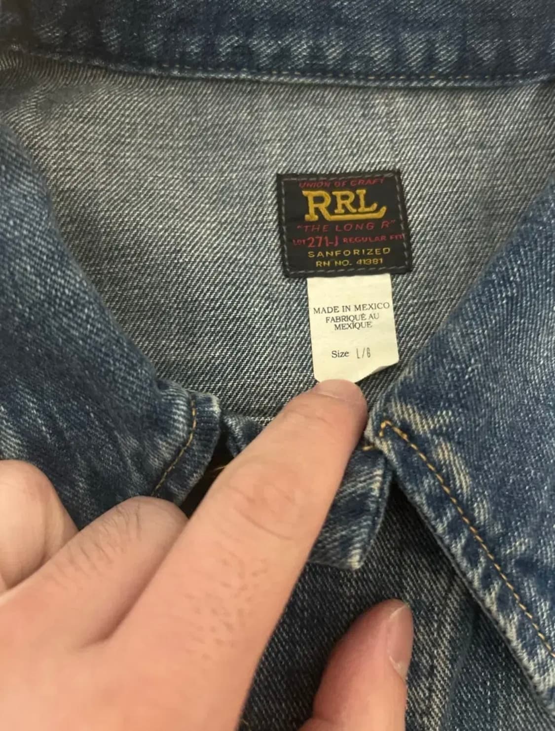 RRL LOT 271 리랜드 L 상품이미지2