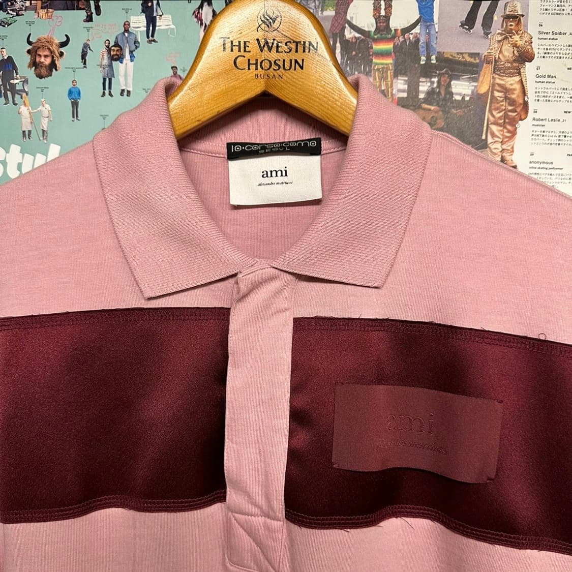 아미 22ss 스트라이프 폴로셔츠 상품이미지4