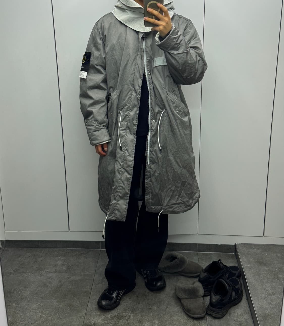 스톤아일랜드 나일론메탈 프리마로프트 롱경량자켓 상품이미지1