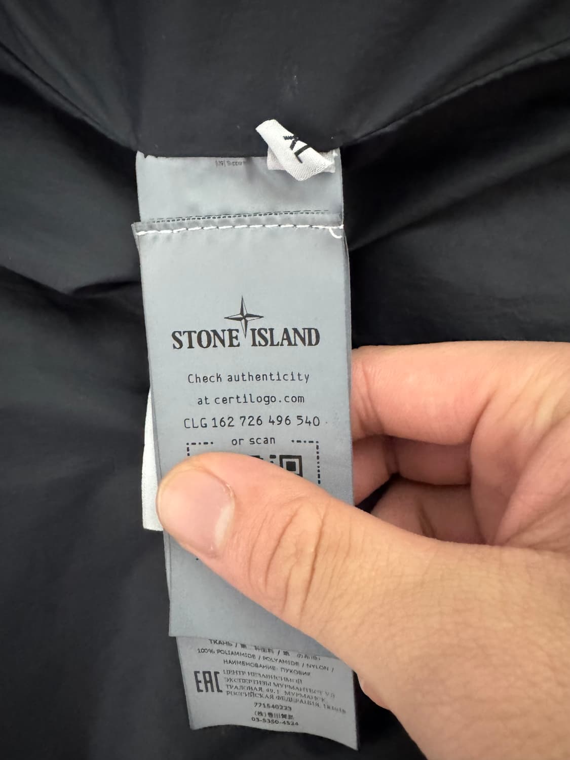 [XL]22FW 스톤아일랜드 크링클랩스 다운 블랙 패딩 상품이미지5