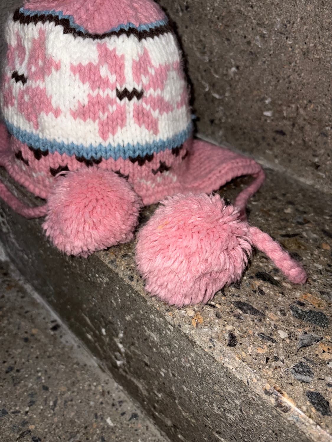 빈티지 니트 폼폼 이어플랩 상품이미지7