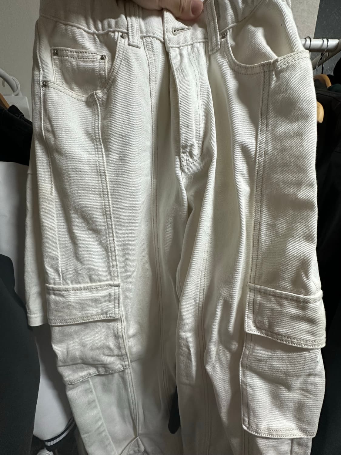 메종미네드 유틸리티 카고 팬츠 화이트 46 상품이미지5