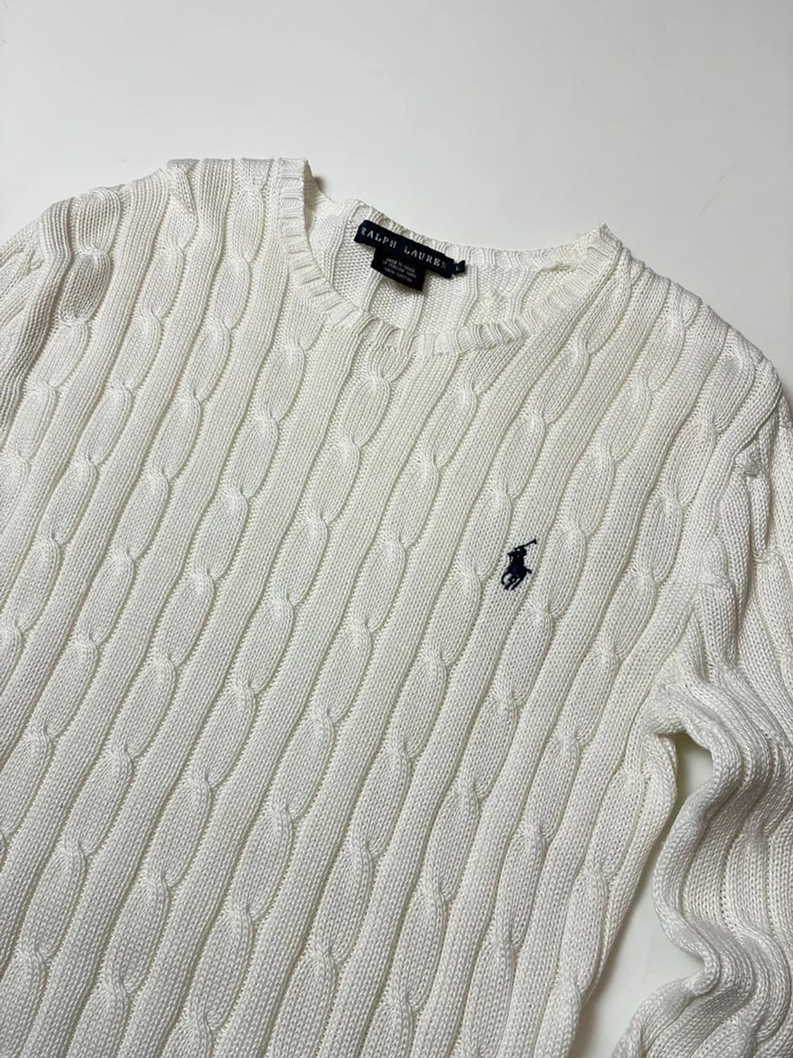 폴로 랄프로렌 00's 꽈배기 코튼 니트 PN8994 상품이미지2