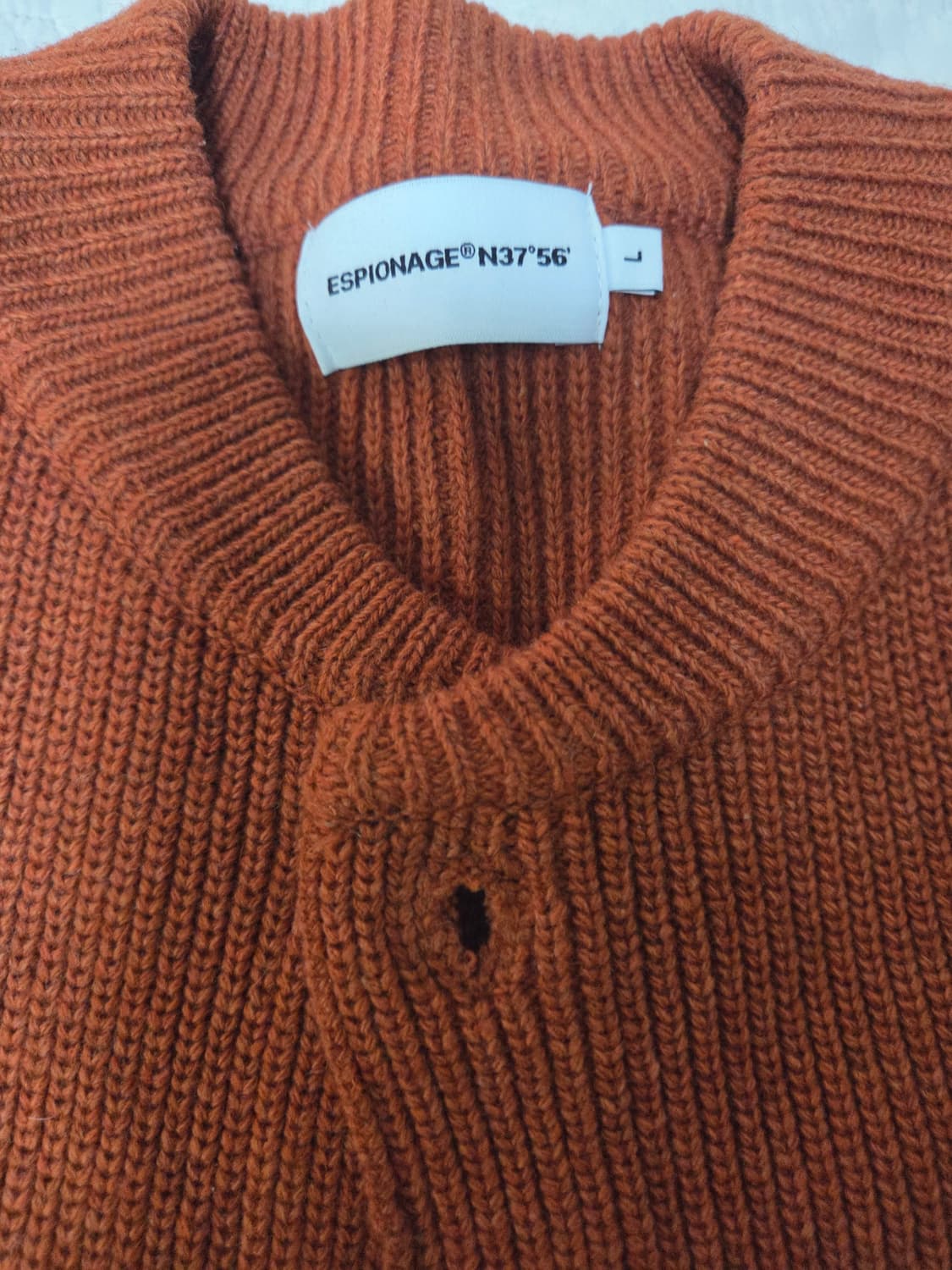 [L] 에스피오나지 밀러 헤비웨이트 가디건 오렌지 상품이미지3