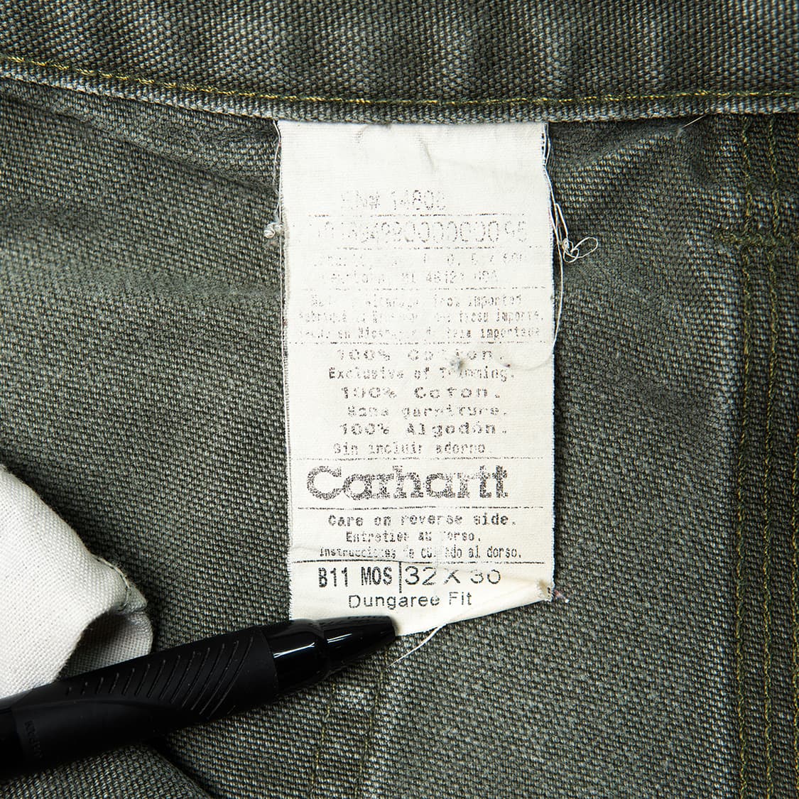 [31] 칼하트 B11 MOS 싱글니 카펜터 워크팬츠 MB-1326  상품이미지10