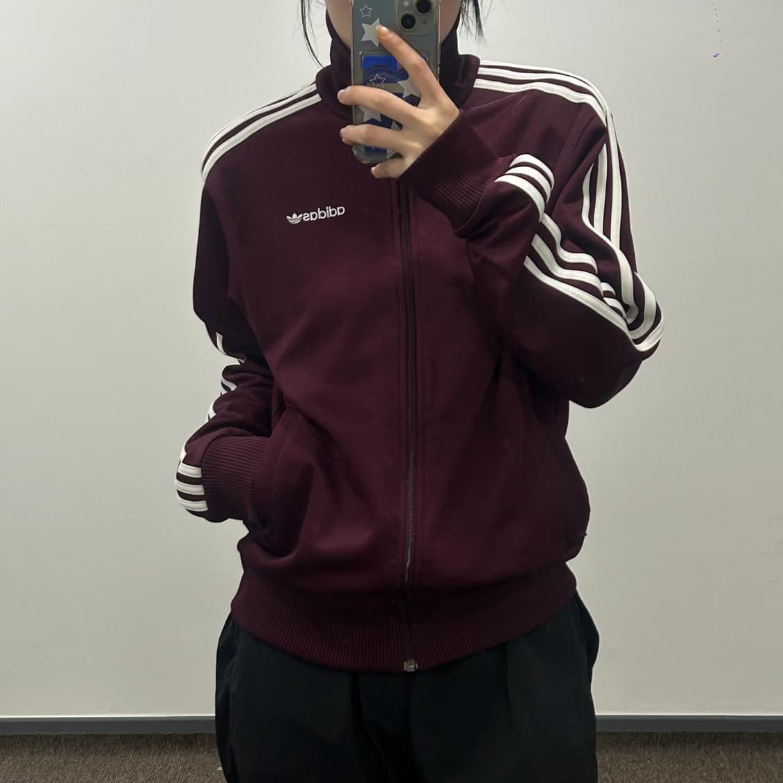 Adidas 아디다스 베켄바우어 폴라베어 자수 딥퍼플 져지  상품이미지2