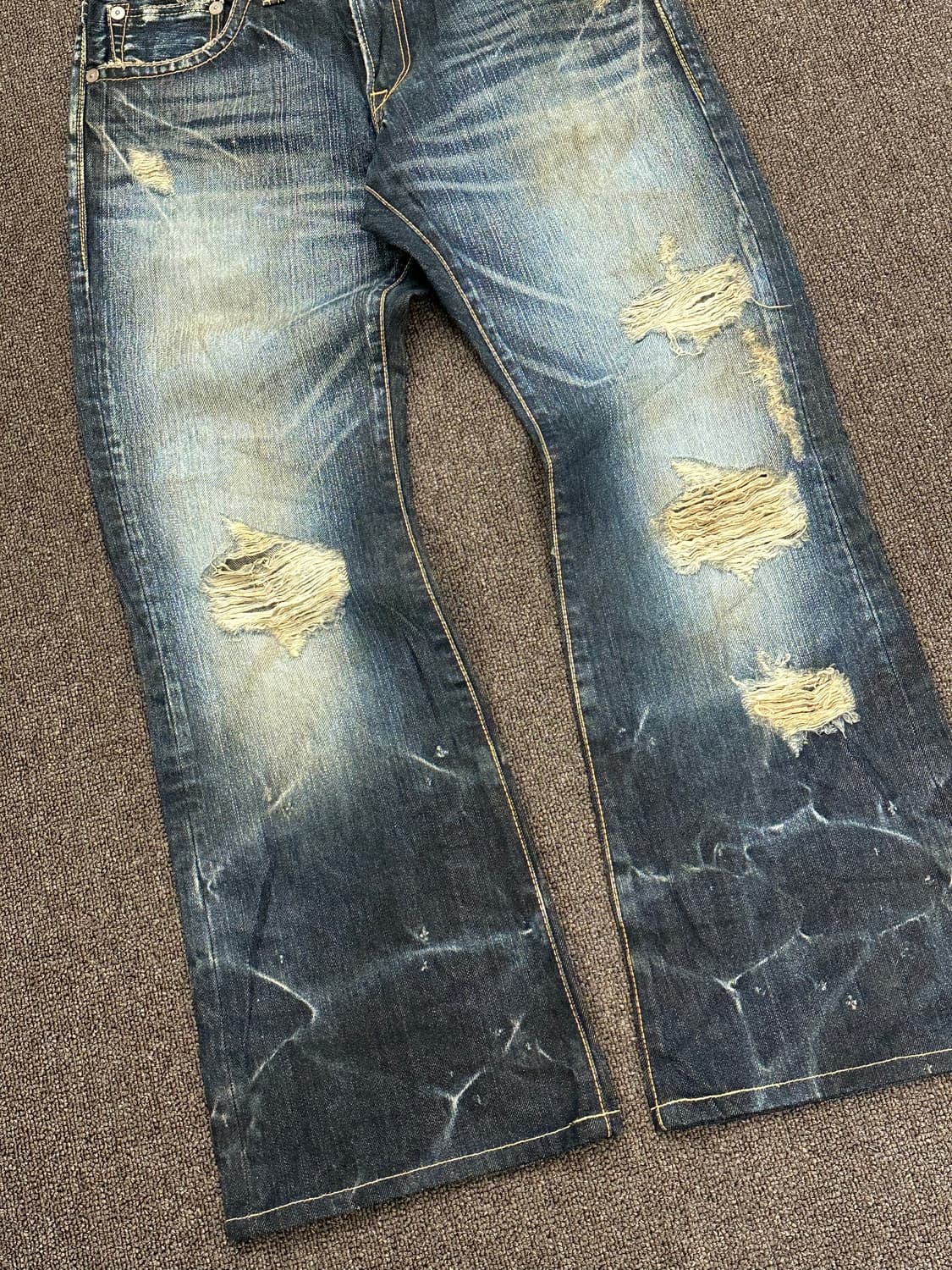 30)Blueway vintage 워싱 스트레이트 데님팬츠 상품이미지4