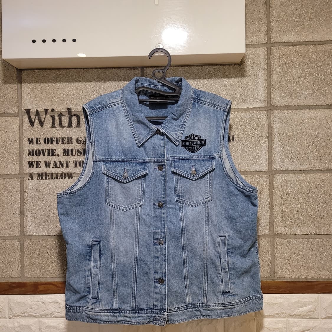 할리데이비슨 데님 베스트 상품이미지1