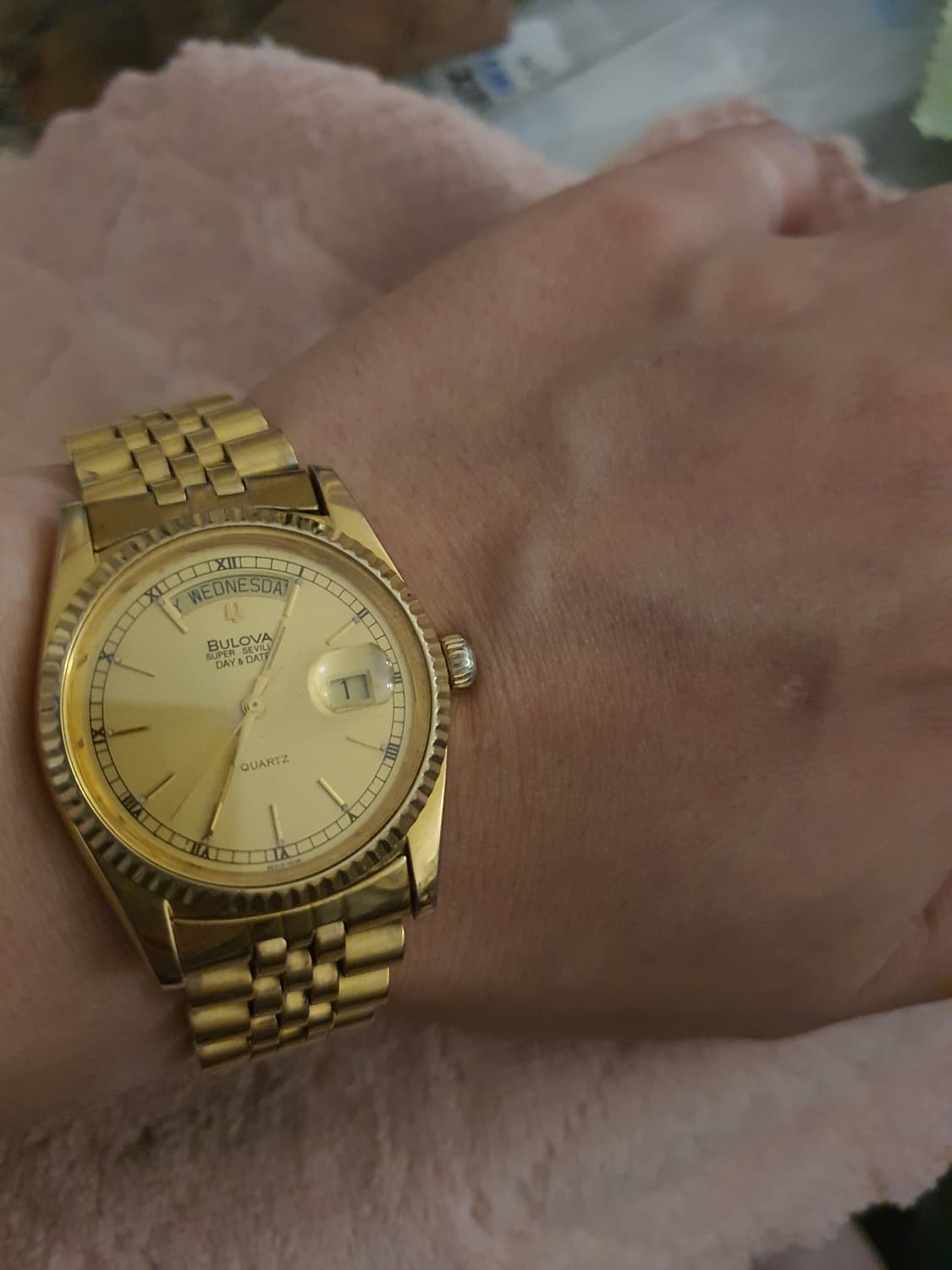빈티지 부로바 슈퍼세빌 데이데이트 쿼츠  상품이미지4