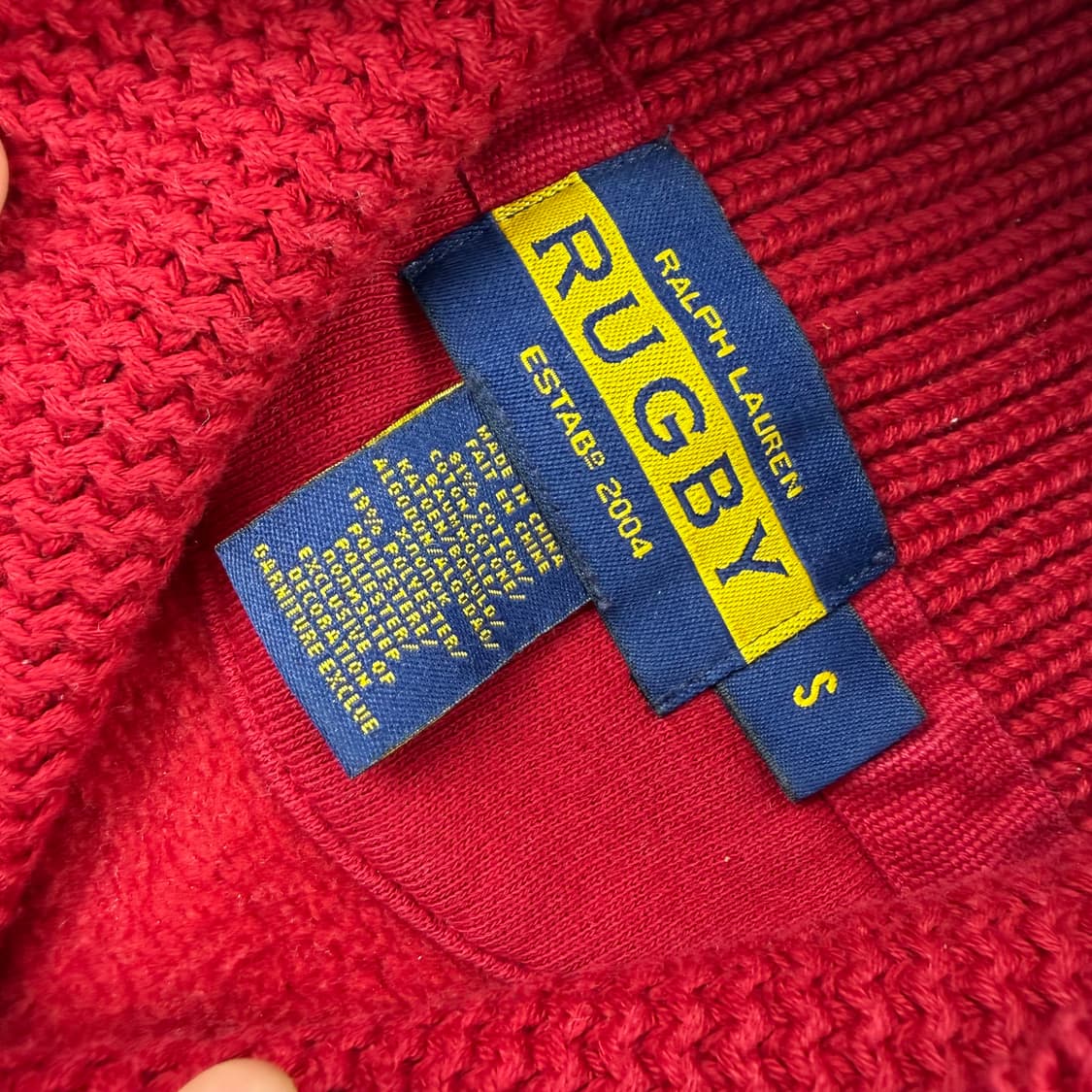 랄프로렌 럭비 숄카라 엘보패치 니트 상품이미지4