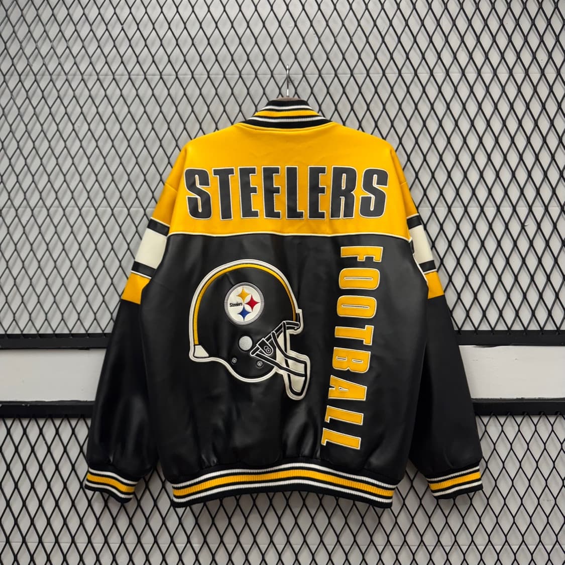 00s NFL X STEELERS G-lll 바시티 자켓 옐로  상품이미지1