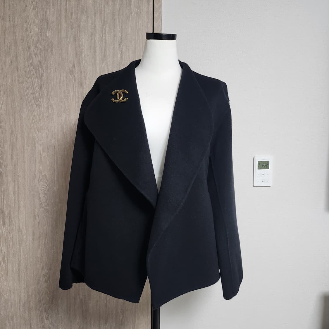 《새상품》캐시미어 핸드메이드 반코트 상품이미지4