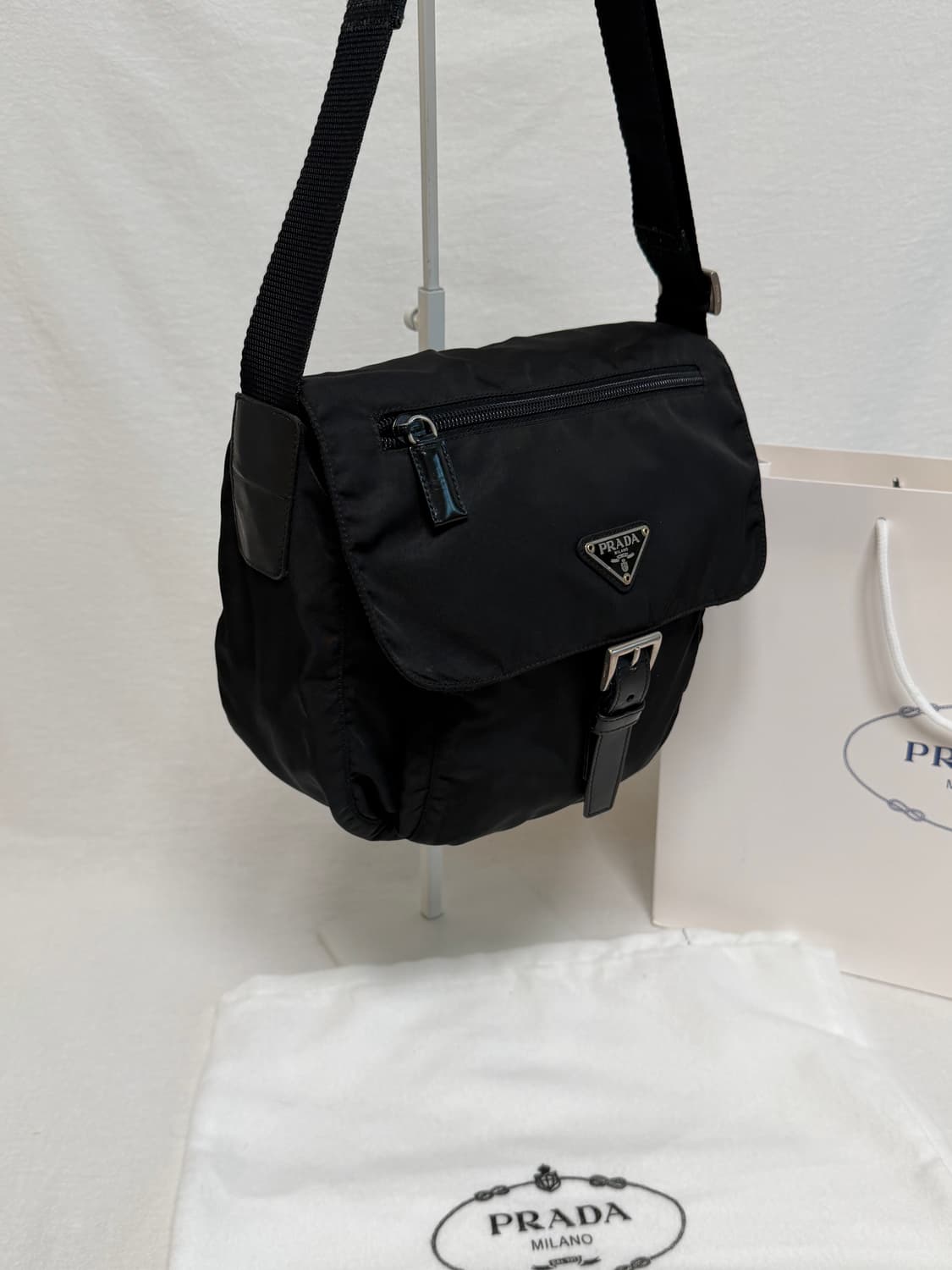 정품 프라다 포코노 나일론 메신저백 크로스백 숄더백 주우재백 상품이미지4