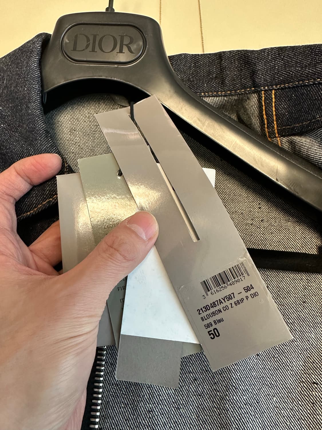 디올 사카이 데님 셔츠 자켓 / 50 상품이미지6