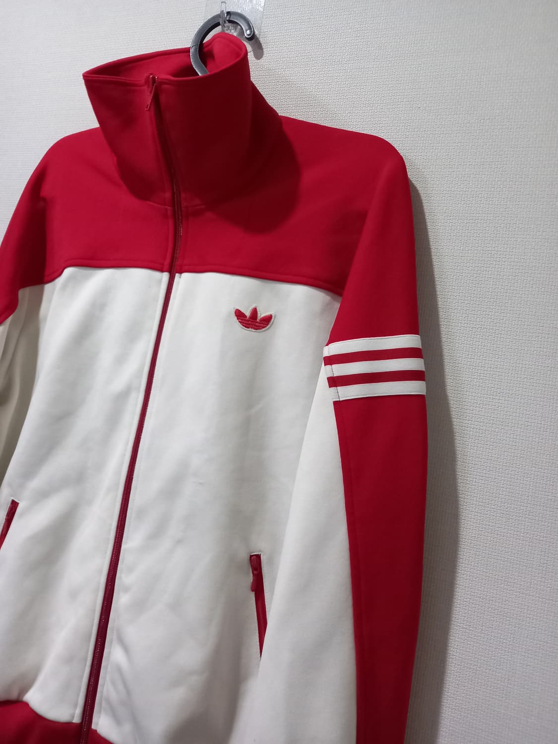 아디다스 희귀 서독제 흰빨 빨흰 트랙탑 저지 져지집업 상품이미지2
