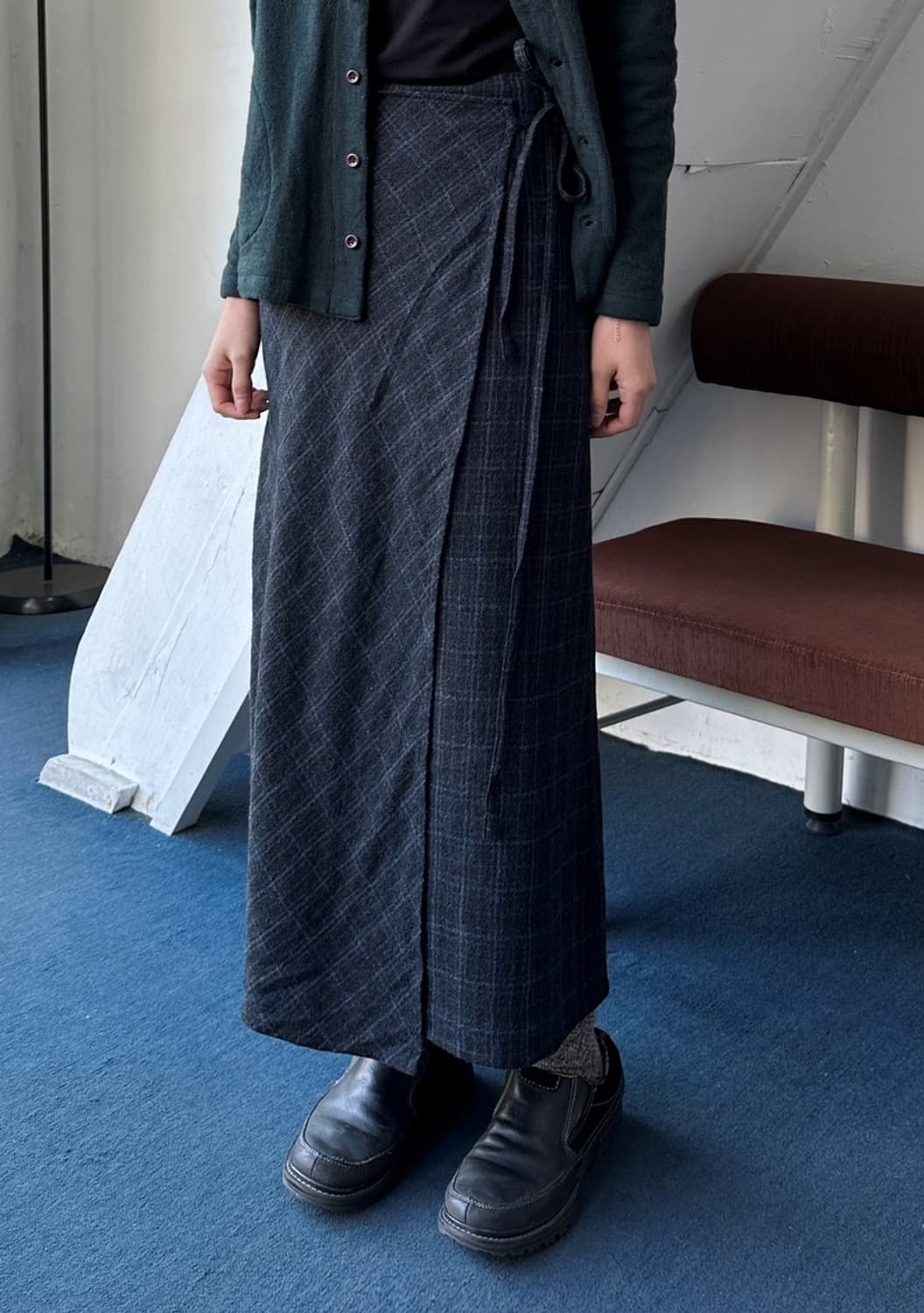 Wool tweed straight wrap skirt 상품이미지9