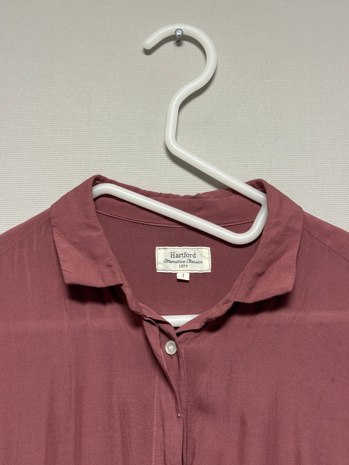 빈티지 레귤러핏 히든버튼 셔츠 상품이미지3