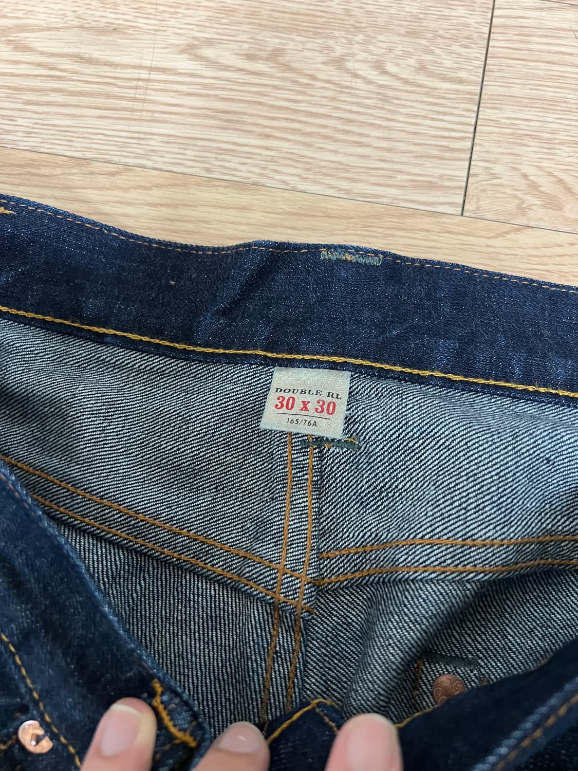 RRL 더블알엘 빈티지파이브포켓 원워시 이스트웨스트 빈파포 데님 30 상품이미지4